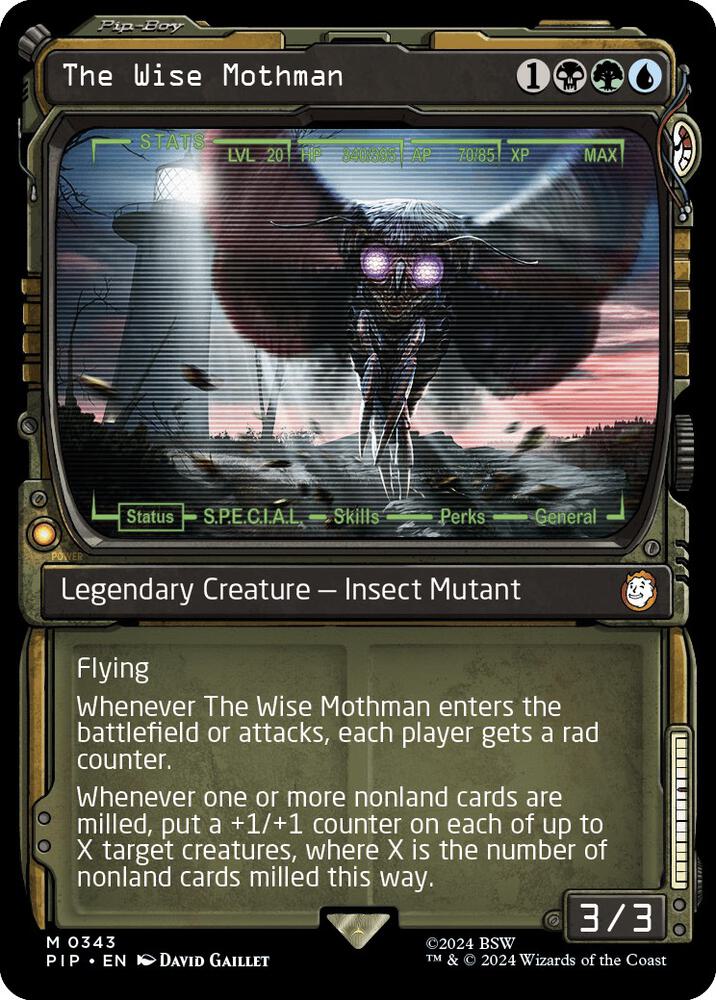 The Wise Mothman 343 (Universes Beyond: Fallout)  | Good Games Adelaide SA