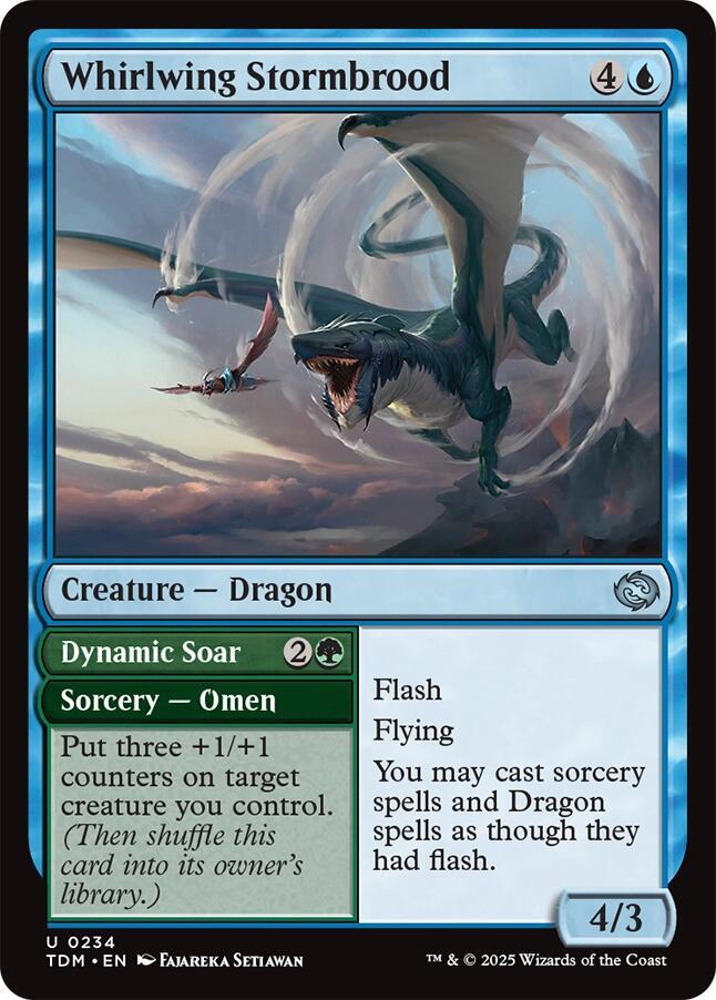 Whirlwing Stormbrood // Dynamic Soar 234 (Tarkir: Dragonstorm)  - Foil | Good Games Adelaide SA