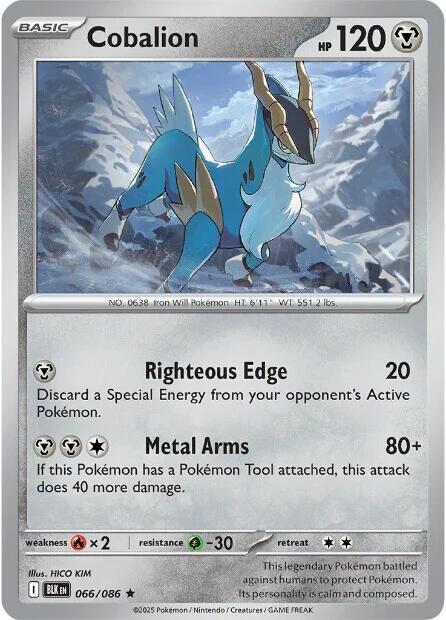 Cobalion 066/086 (SV: Black Bolt)  - Holofoil | Good Games Adelaide SA