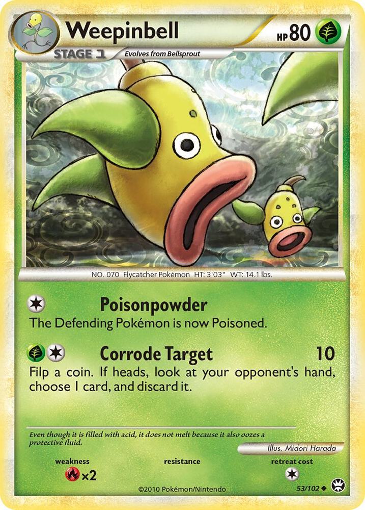 Weepinbell 53/102 (Triumphant)  - Reverse Holofoil | Good Games Adelaide SA