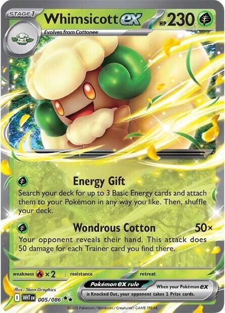 Whimsicott ex 005/086 (SV: White Flare)  - Holofoil | Good Games Adelaide SA