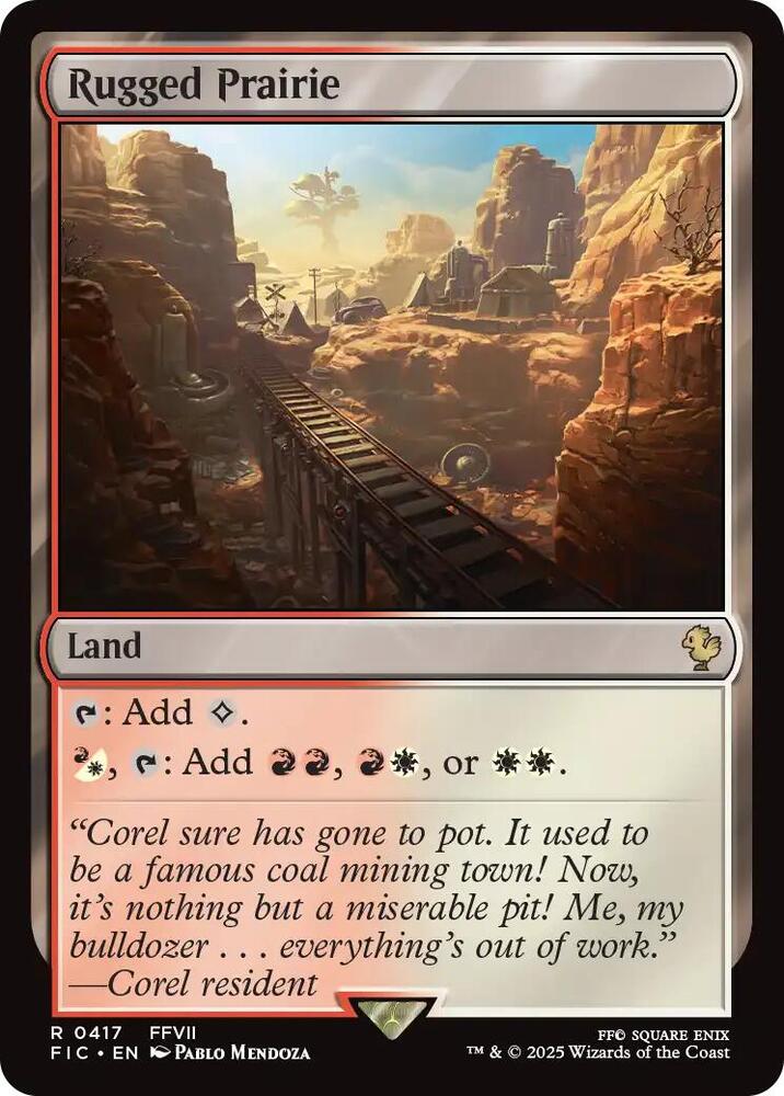 Rugged Prairie 417 (Commander: FINAL FANTASY)  - Foil | Good Games Adelaide SA
