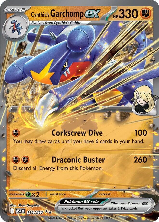 Cynthia's Garchomp ex 111/217 (ME: Ascended Heroes)  - Holofoil | Good Games Adelaide SA