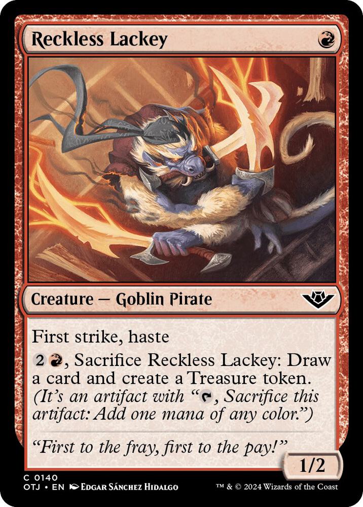 Reckless Lackey 140/286 (Outlaws of Thunder Junction)  - Foil | Good Games Adelaide SA