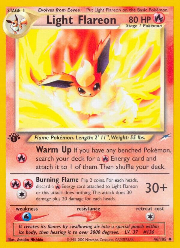 Light Flareon 046/105 (Neo Destiny)  - 1st Edition | Good Games Adelaide SA