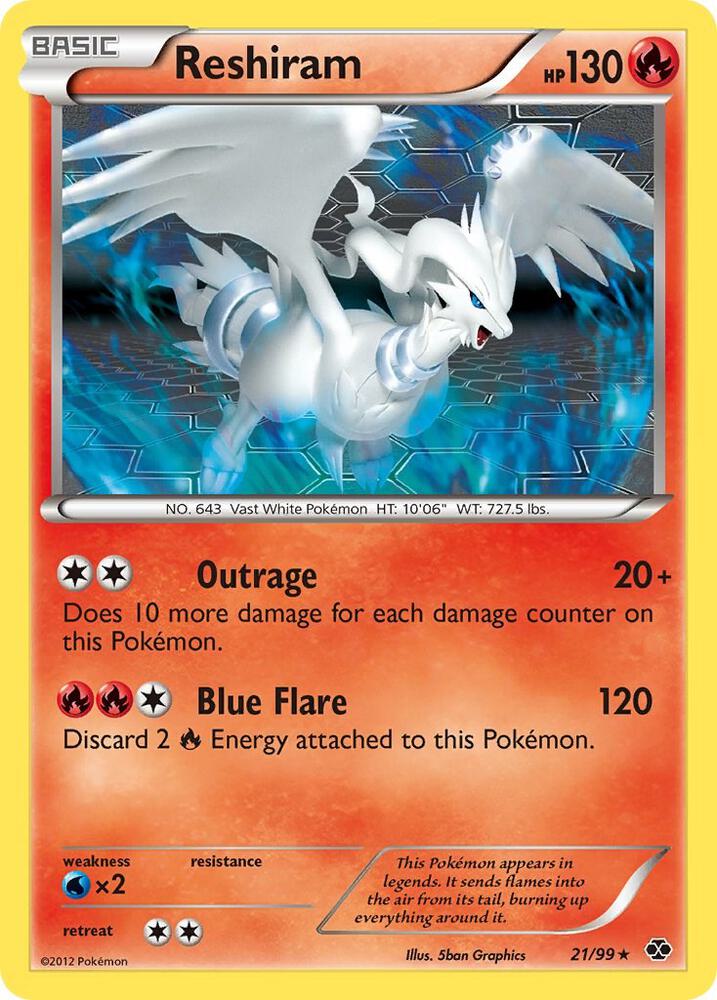 Reshiram 21/99 (Next Destinies)  | Good Games Adelaide SA