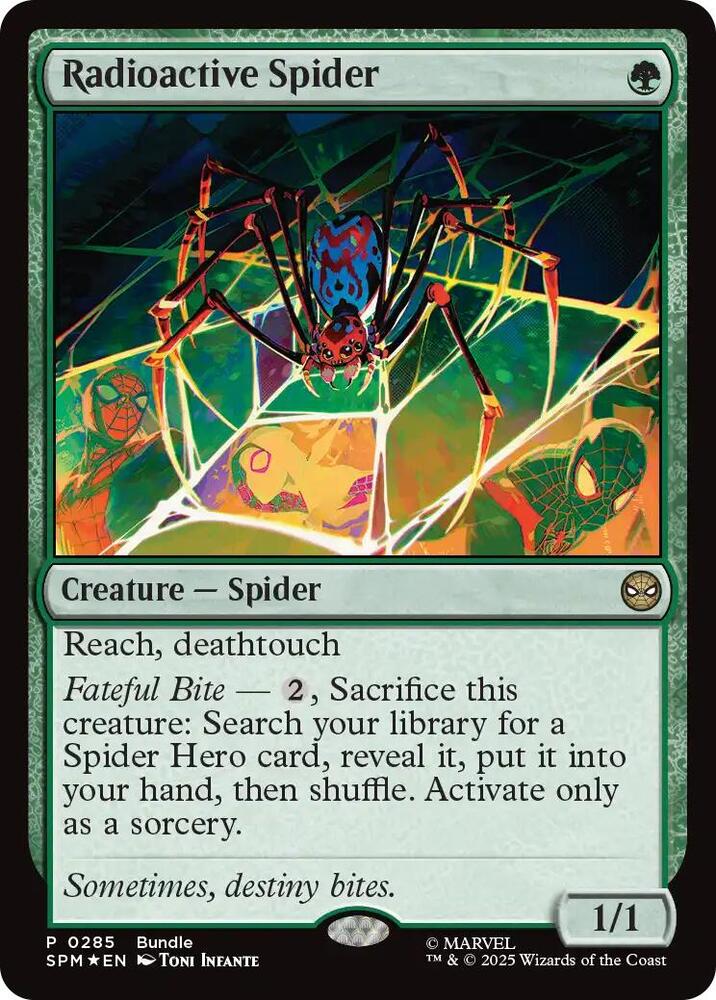 Radioactive Spider 285 (Unique and Miscellaneous Promos)  - Foil | Good Games Adelaide SA