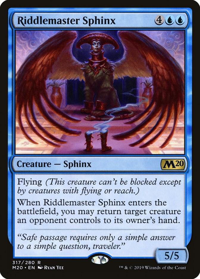 Riddlemaster Sphinx 317 (Core Set 2020)  | Good Games Adelaide SA