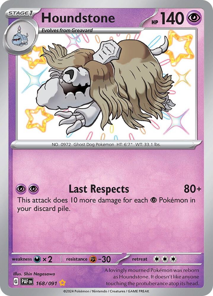 Houndstone 168/091 (SV: Paldean Fates)  - Holofoil | Good Games Adelaide SA