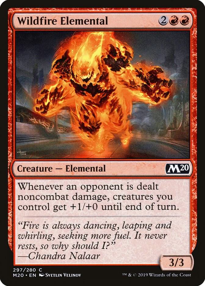 Wildfire Elemental 297 (Core Set 2020)  | Good Games Adelaide SA