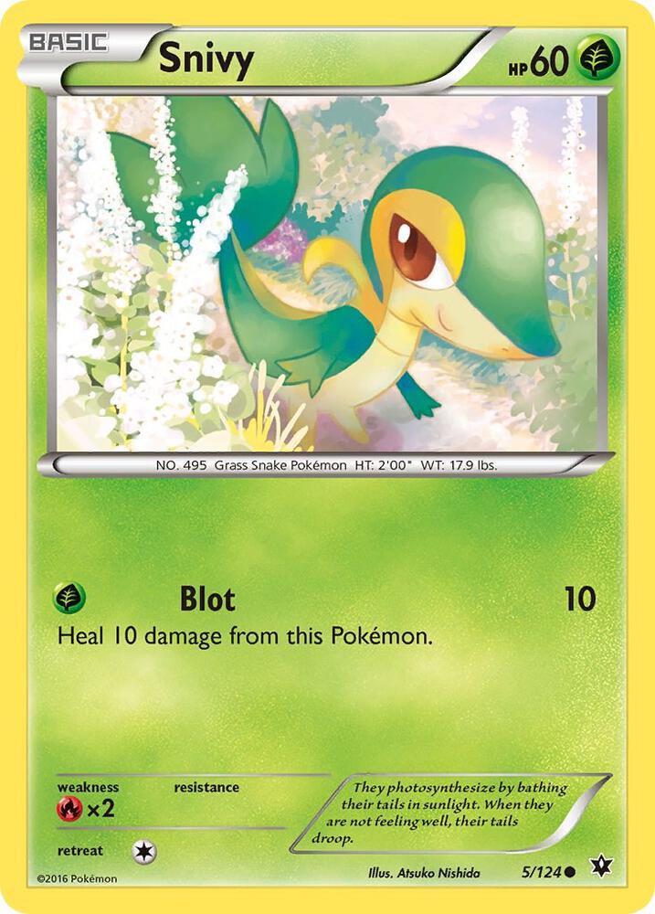 Snivy 5/124 (XY - Fates Collide)  | Good Games Adelaide SA