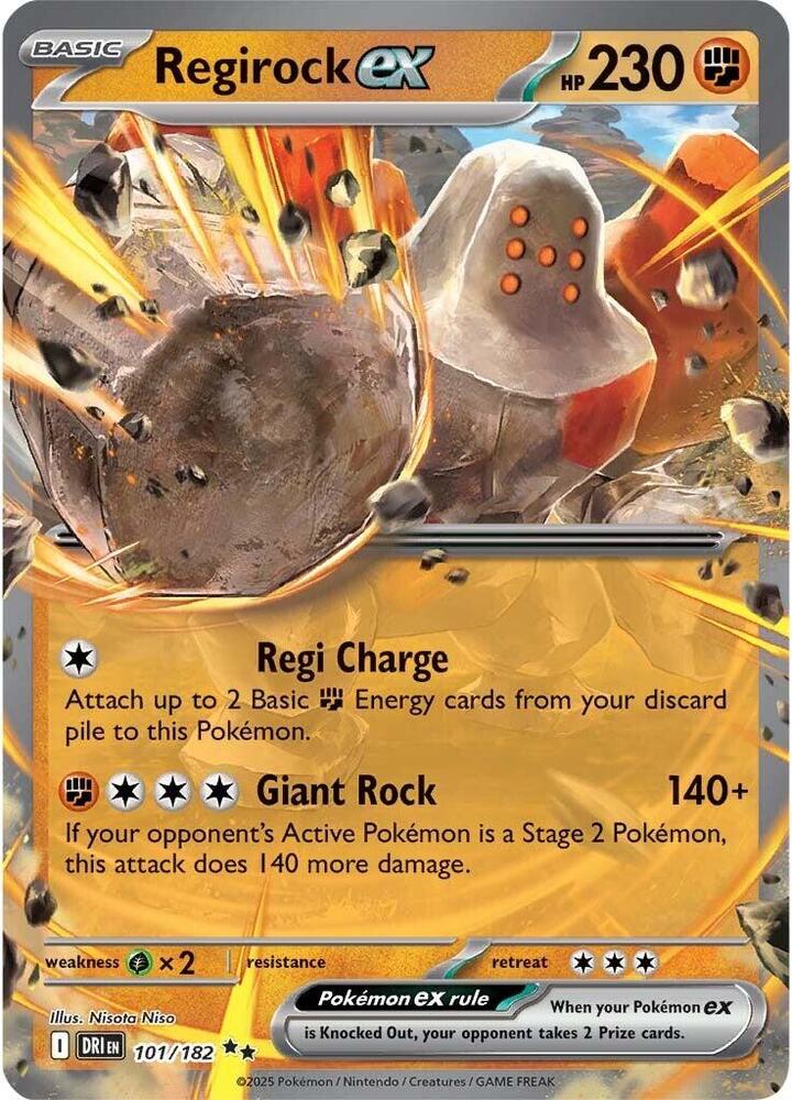 Regirock ex 101/182 (SV10: Destined Rivals)  - Holofoil | Good Games Adelaide SA