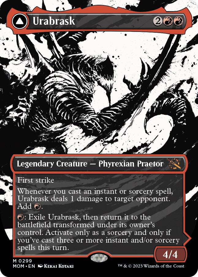 Urabrask // The Great Work 299 (March of the Machine)  - Borderless Foil | Good Games Adelaide SA