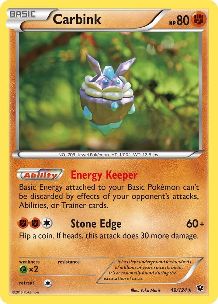 Carbink 49/124 (XY - Fates Collide)  | Good Games Adelaide SA
