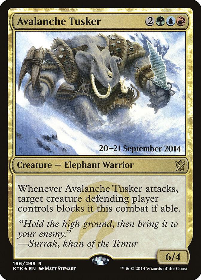 Avalanche Tusker 166 (Prerelease Cards)  - PreRelease Foil | Good Games Adelaide SA