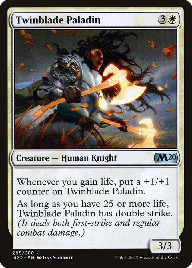 Twinblade Paladin 285 (Core Set 2020)  | Good Games Adelaide SA