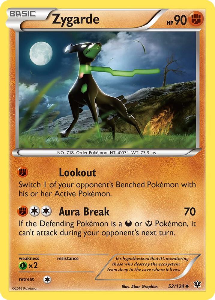 Zygarde 52/124 (XY - Fates Collide)  | Good Games Adelaide SA