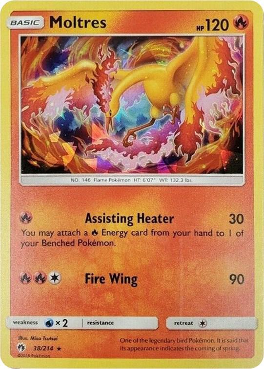 Moltres 38 214 Cracked Ice Holo 038/214 (Deck Exclusives)  - Holofoil | Good Games Adelaide SA