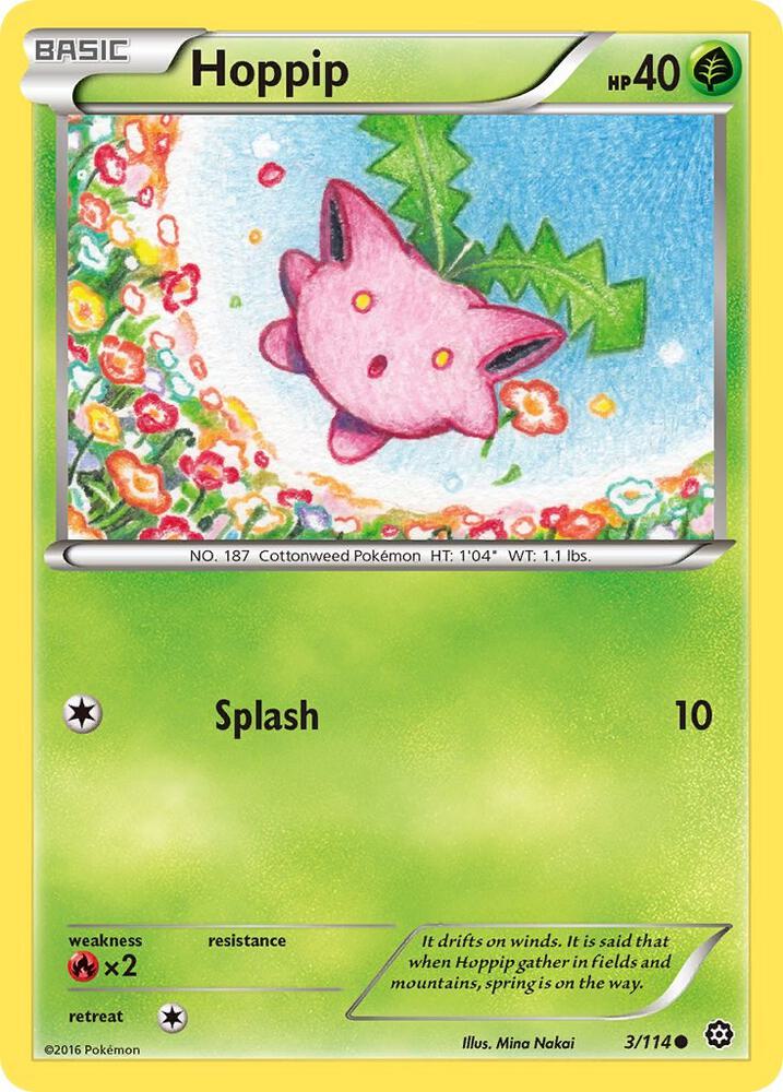 Hoppip 3/114 (XY - Steam Siege)  | Good Games Adelaide SA