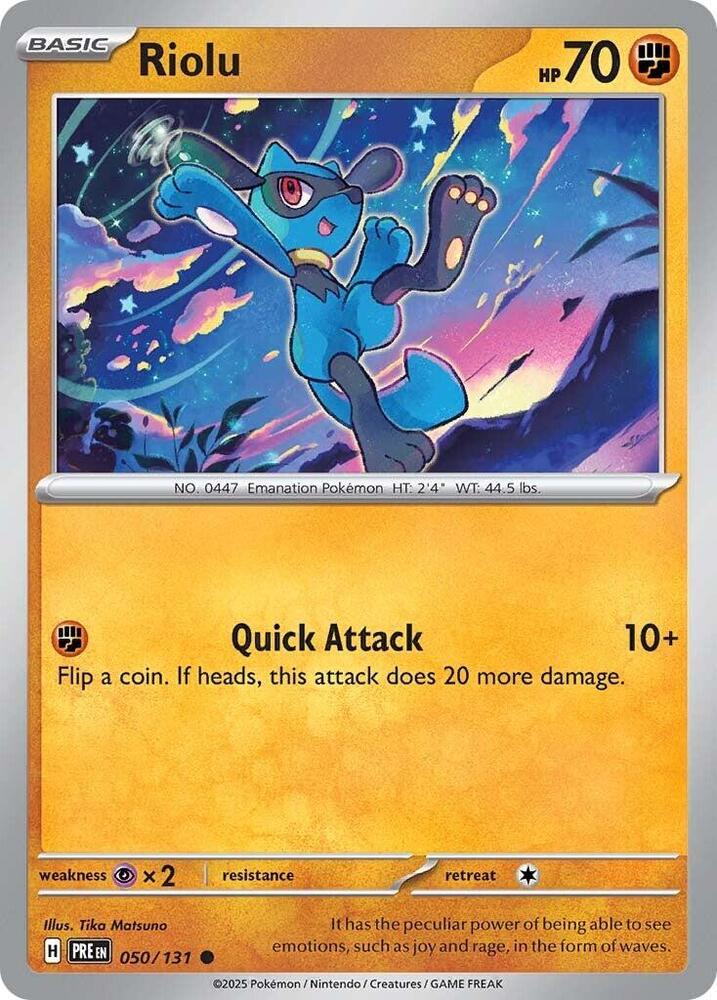 Riolu 050/131 (SV: Prismatic Evolutions)  | Good Games Adelaide SA