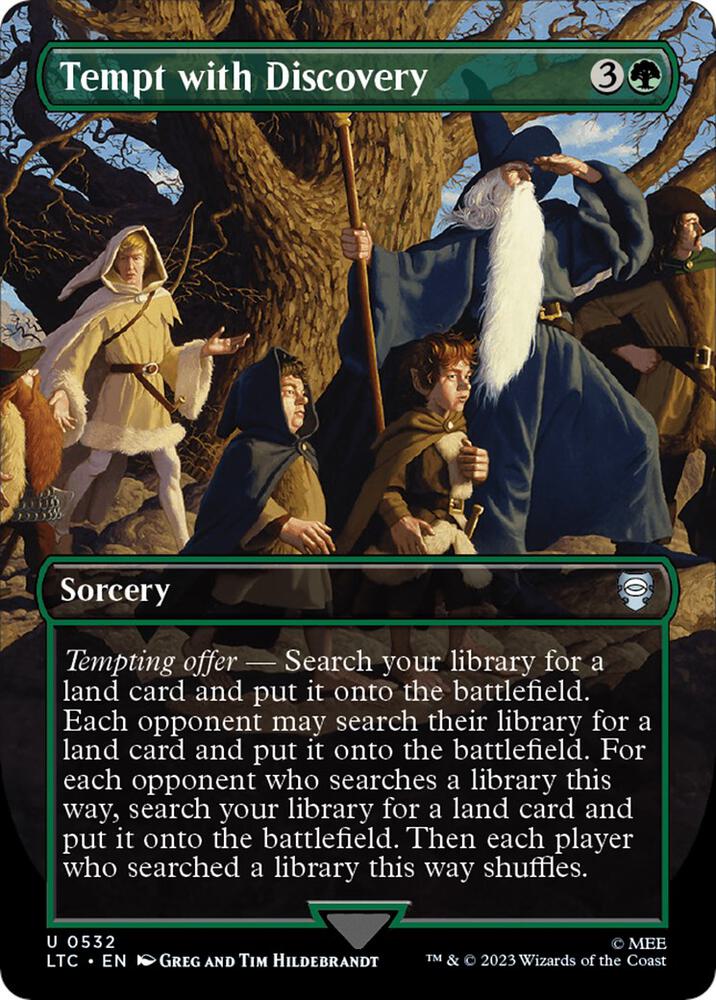 Tempt with Discovery 532 (Commander: The Lord of the Rings: Tales of Middle-earth)  - Borderless Foil | Good Games Adelaide SA