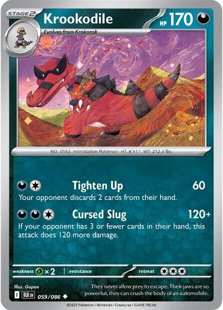 Krookodile 059/086 (SV: Black Bolt)  | Good Games Adelaide SA