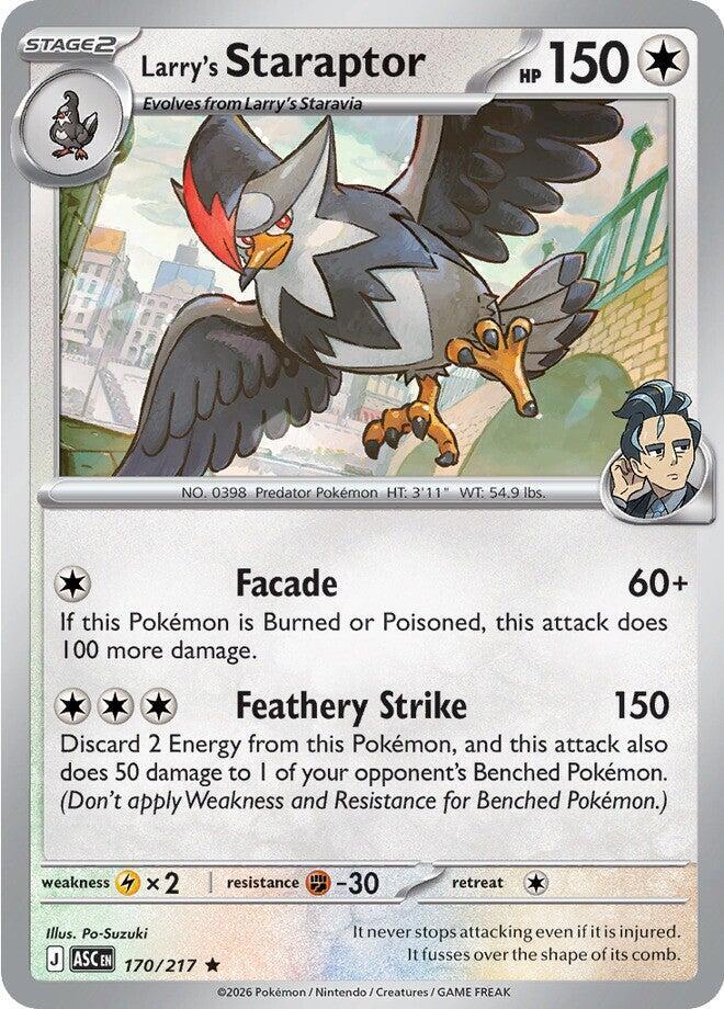 Larry's Staraptor 170/217 (ME: Ascended Heroes)  - Holofoil | Good Games Adelaide SA
