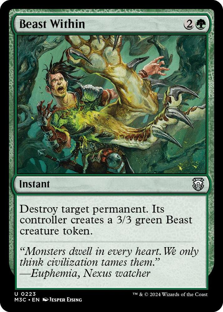 Beast Within 223 (Commander: Modern Horizons 3)  | Good Games Adelaide SA