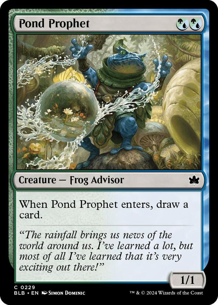Pond Prophet 229 (Bloomburrow)  - Foil | Good Games Adelaide SA