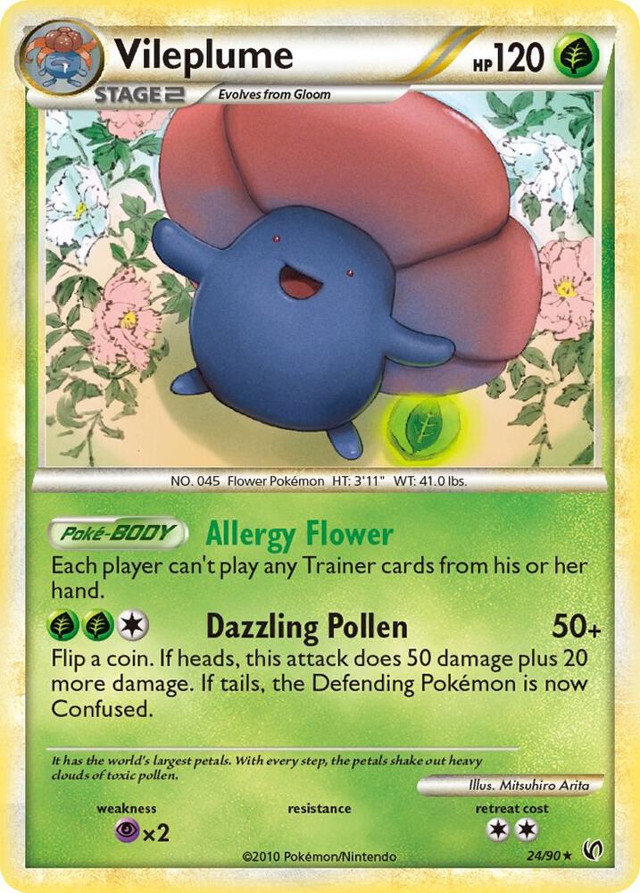 Vileplume 24/90 (Undaunted)  - Reverse Holofoil | Good Games Adelaide SA