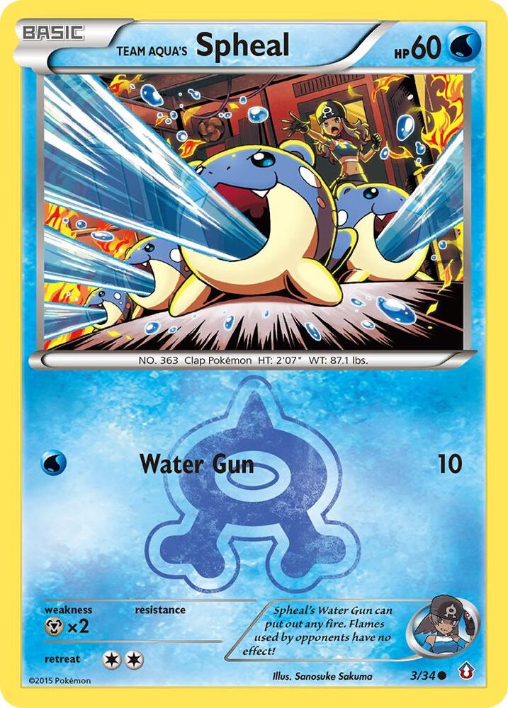 Team Aqua's Spheal 3/34 (Double Crisis)  | Good Games Adelaide SA