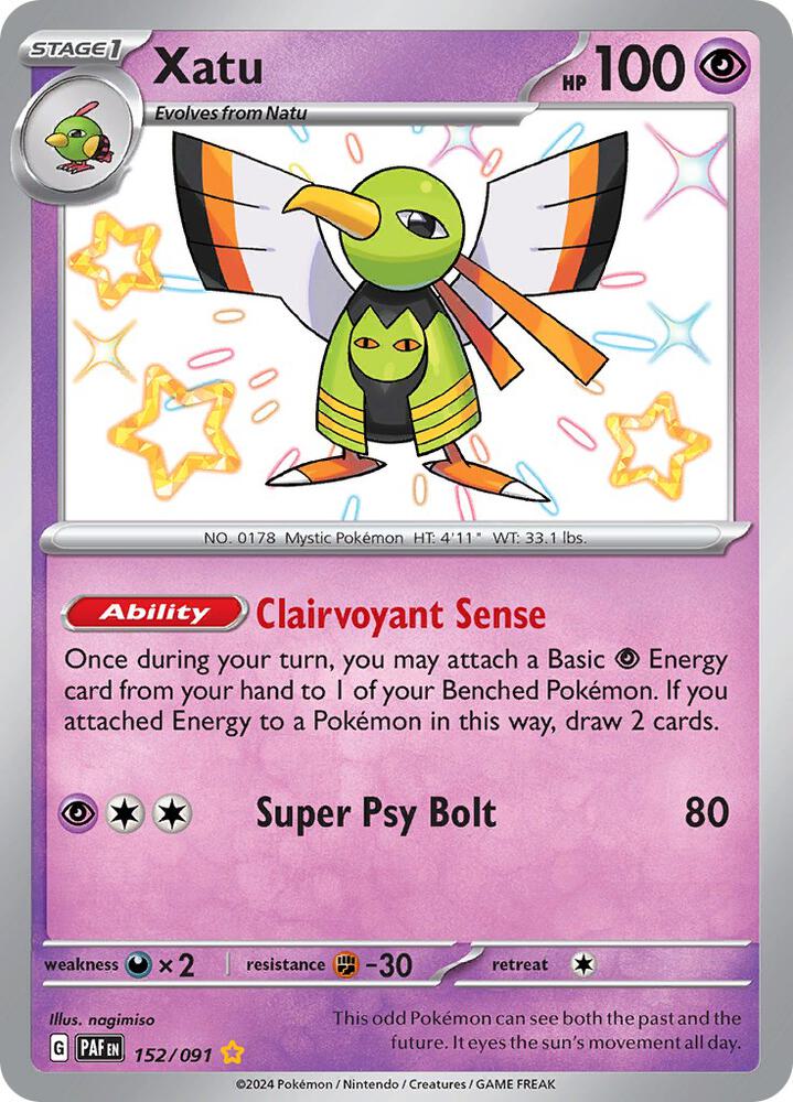 Xatu 152/091 (SV: Paldean Fates)  - Holofoil | Good Games Adelaide SA