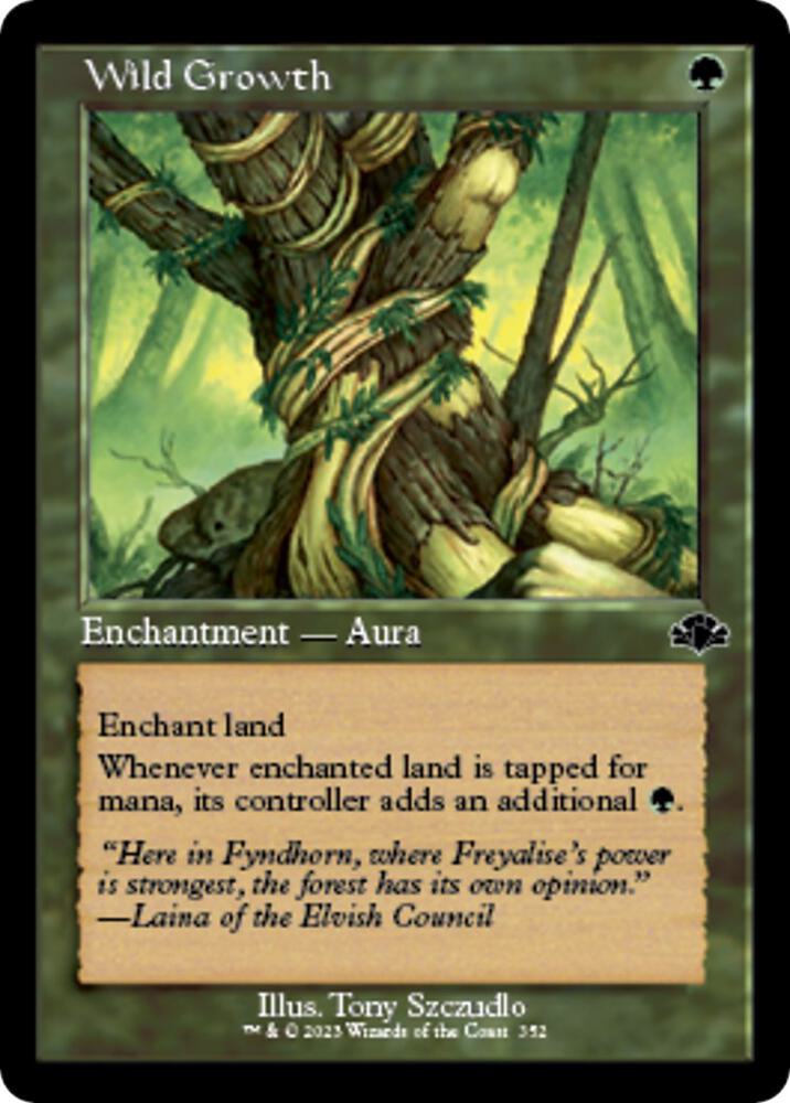 Wild Growth 352 (Dominaria Remastered)  - Retro | Good Games Adelaide SA