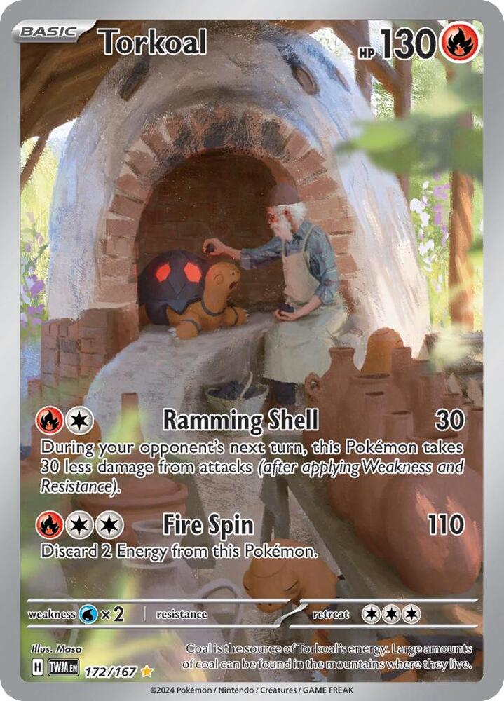Torkoal 172/167 (SV06: Twilight Masquerade)  - Holofoil | Good Games Adelaide SA
