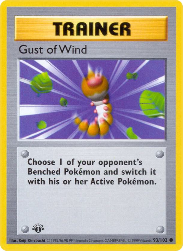 Gust of Wind 093/102 (Base Set (Shadowless))  - 1st Edition | Good Games Adelaide SA
