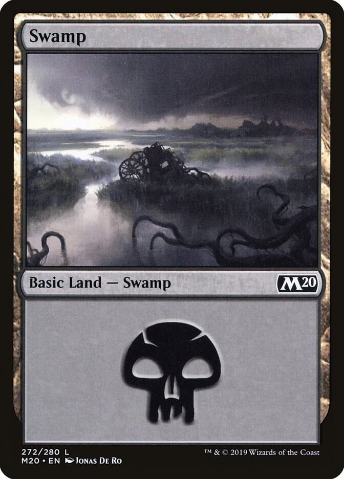 Swamp 272 (Core Set 2020)  - Foil | Good Games Adelaide SA
