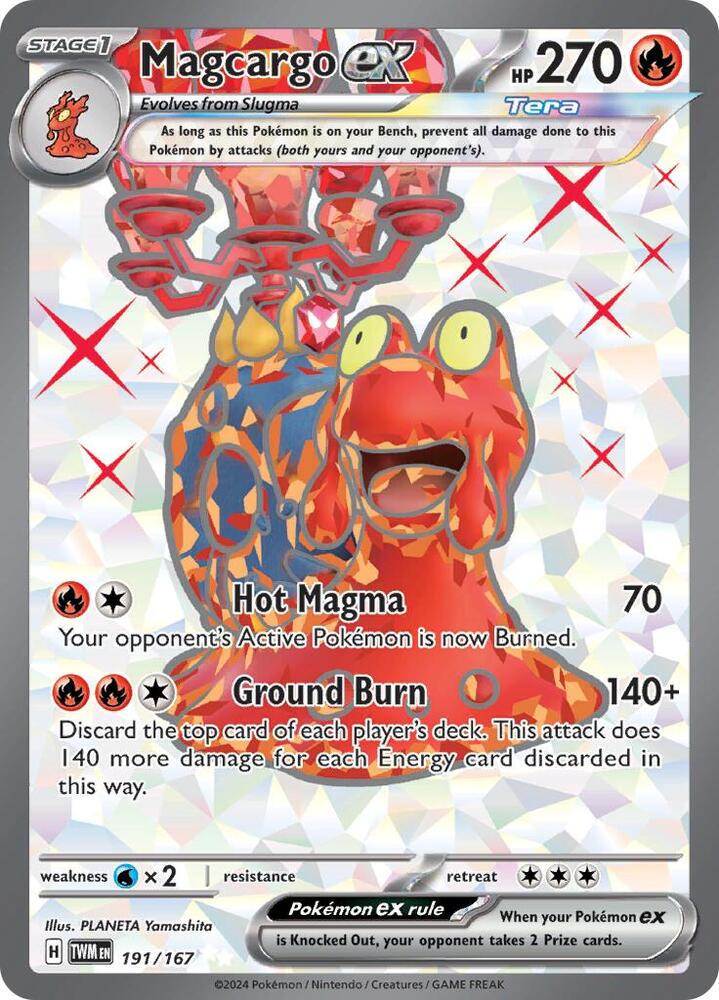 Magcargo ex 191/167 (SV06: Twilight Masquerade)  - Holofoil | Good Games Adelaide SA