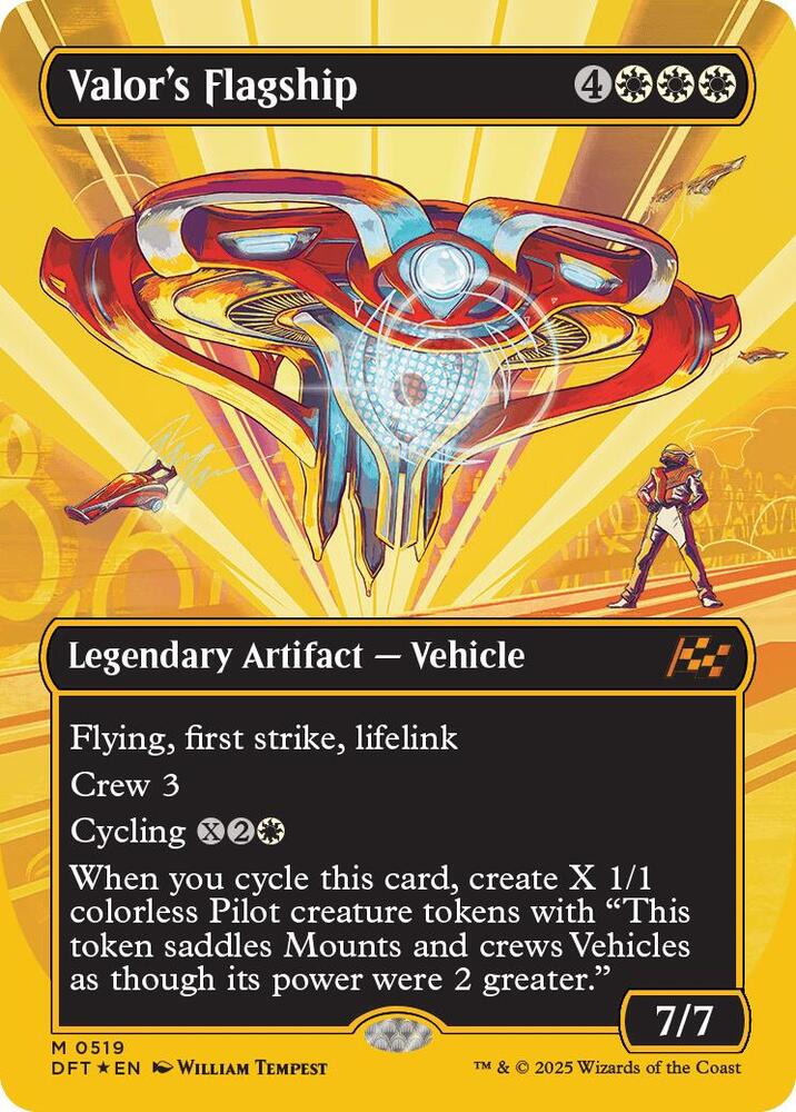 Valor's Flagship 519 (Aetherdrift)  - Foil | Good Games Adelaide SA
