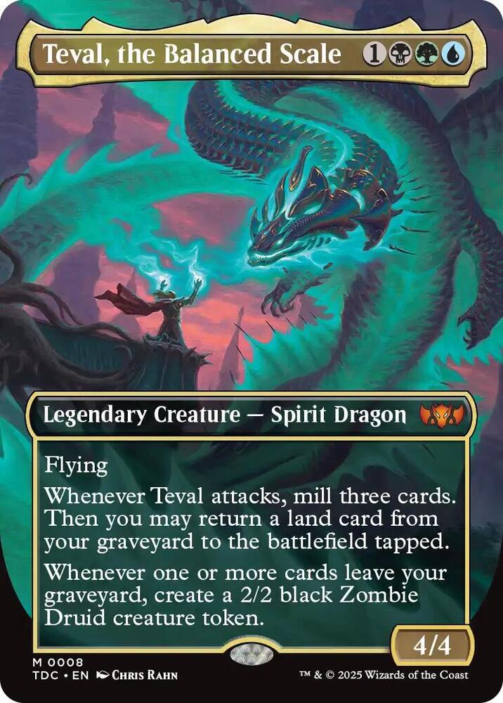 Teval, the Balanced Scale 8 (Commander: Tarkir: Dragonstorm)  - Borderless | Good Games Adelaide SA