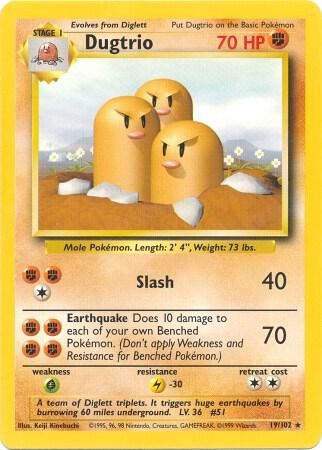 Dugtrio 019/102 (Base Set)  | Good Games Adelaide SA