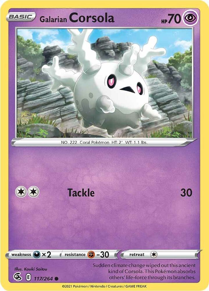 Galarian Corsola 117/264 (SWSH08: Fusion Strike)  | Good Games Adelaide SA