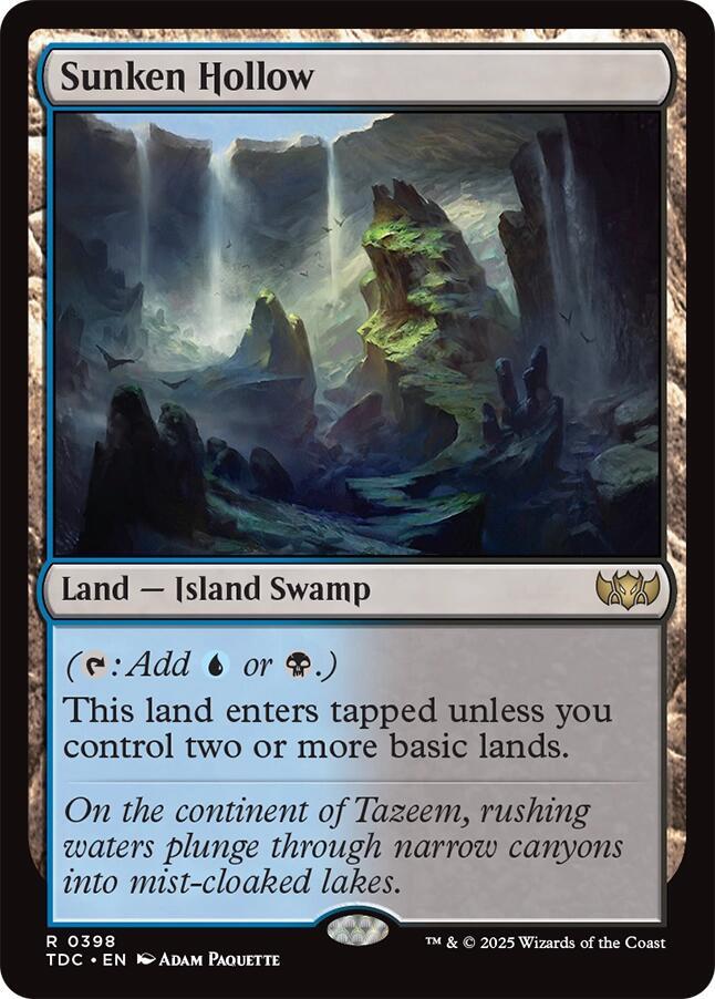 Sunken Hollow 398 (Commander: Tarkir: Dragonstorm)  | Good Games Adelaide SA