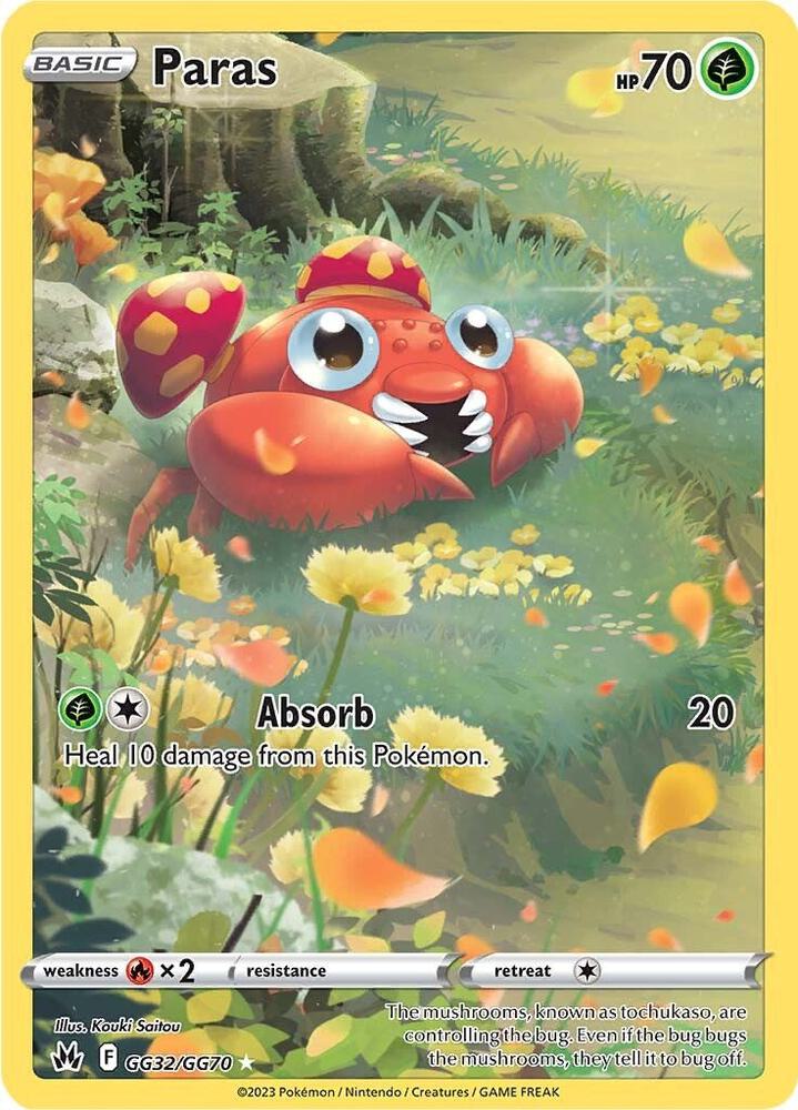 Paras GG32/GG70 (Crown Zenith: Galarian Gallery)  - Holofoil | Good Games Adelaide SA