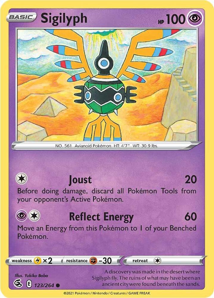 Sigilyph 123/264 (SWSH08: Fusion Strike)  | Good Games Adelaide SA