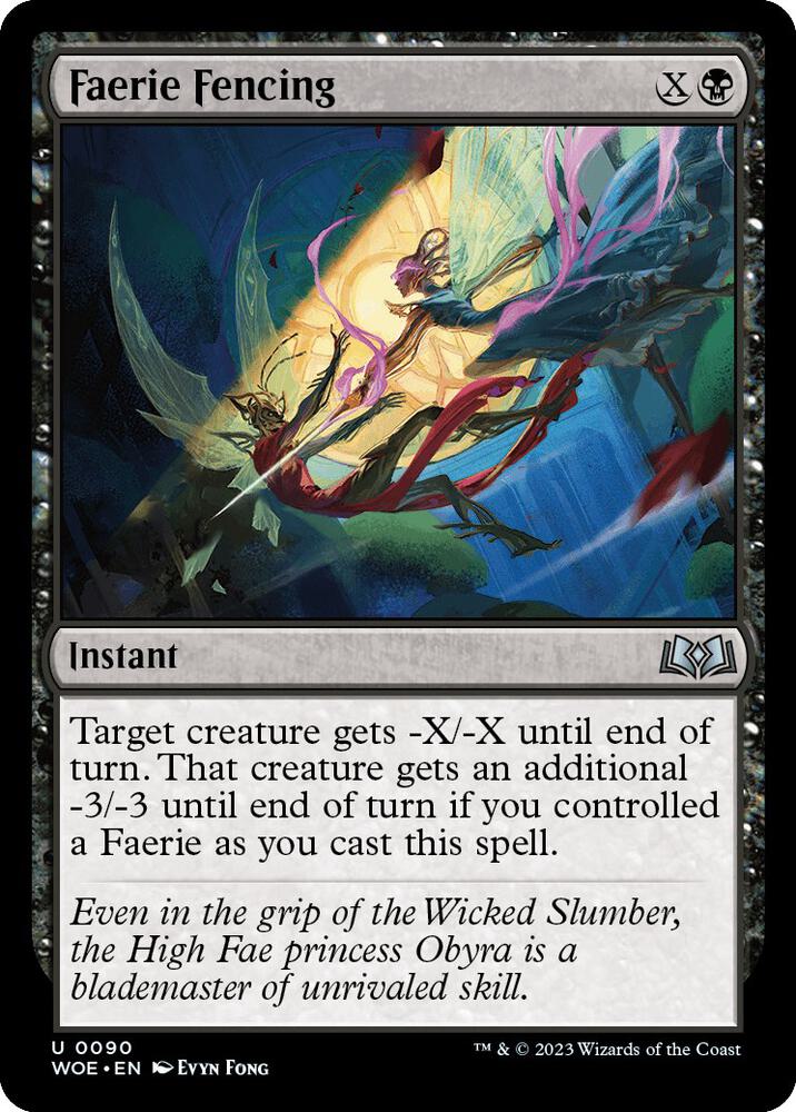 Faerie Fencing 90 (Wilds of Eldraine)  - Foil | Good Games Adelaide SA