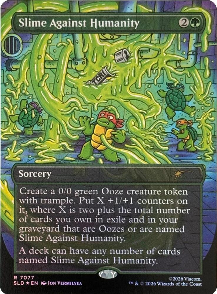 Slime Against Humanity 7077 7077 (Secret Lair Drop Series)  - Foil | Good Games Adelaide SA