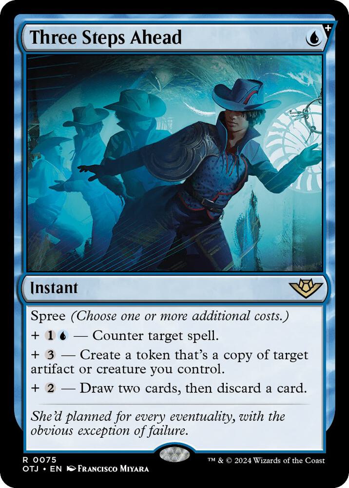 Three Steps Ahead 75/286 (Outlaws of Thunder Junction)  - Foil | Good Games Adelaide SA
