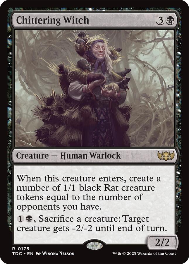 Chittering Witch 175 (Commander: Tarkir: Dragonstorm)  | Good Games Adelaide SA