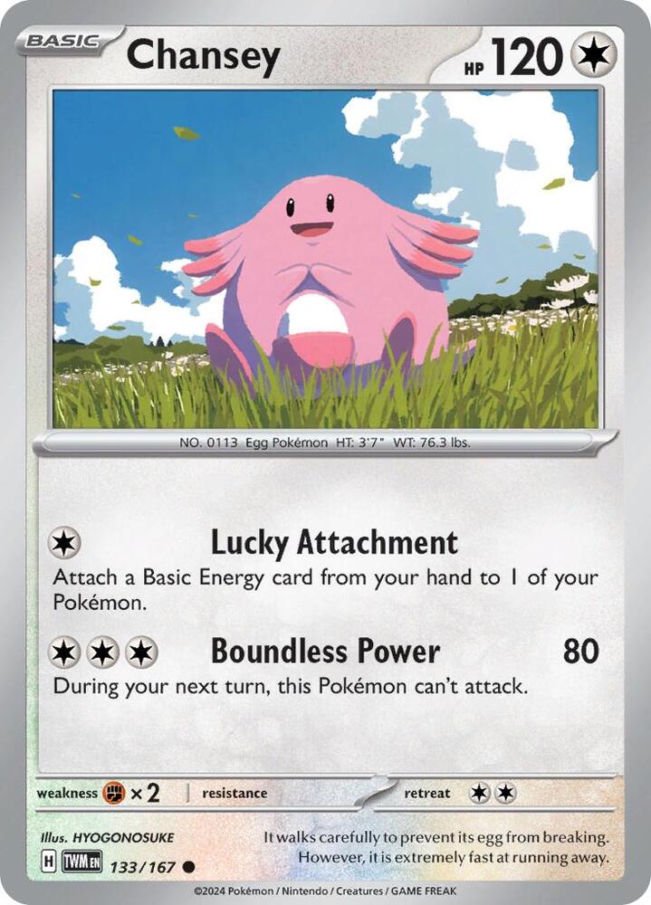 Chansey 133/167 (SV06: Twilight Masquerade)  | Good Games Adelaide SA