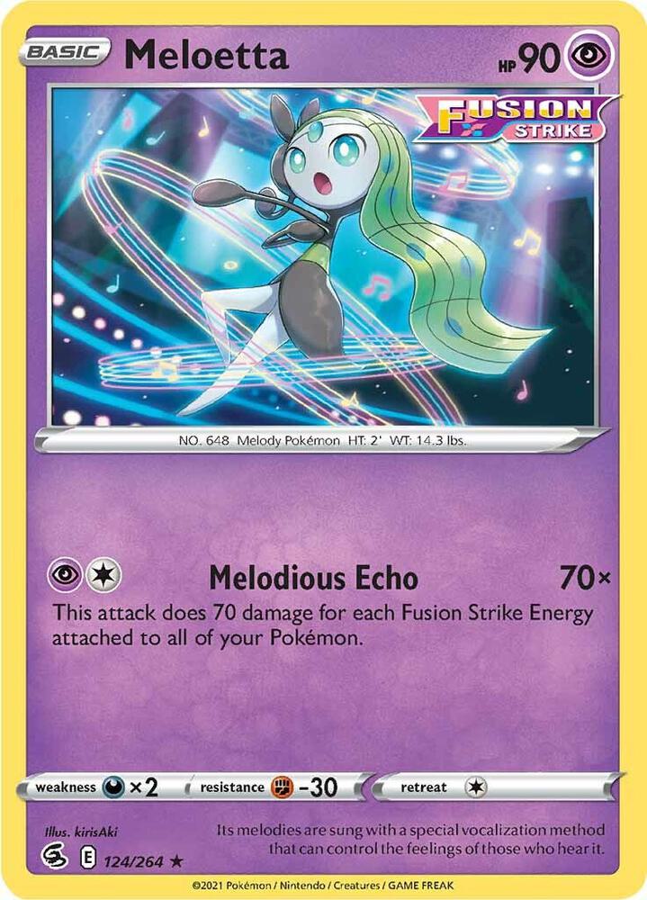 Meloetta 124/264 (SWSH08: Fusion Strike)  | Good Games Adelaide SA